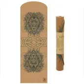 5 mm thick non-slip quality natural rubber cork yoga mat