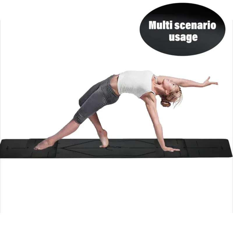 Black 23.62x15.74x0.17 inch non-slip, environmentally friendly and biodegradable, sweatproof yoga mat