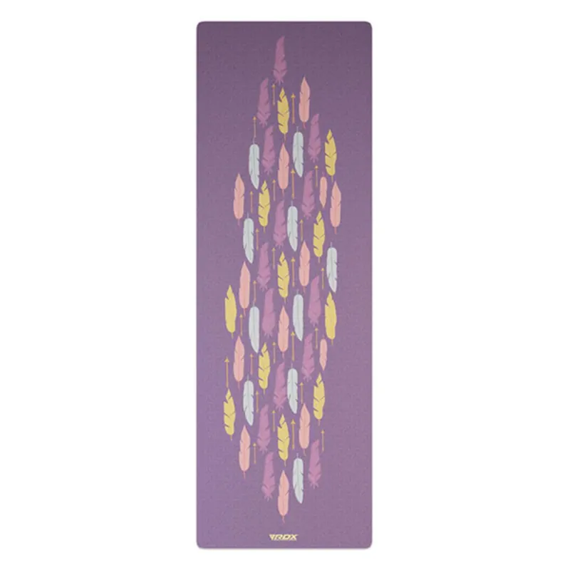 183 x 61 x 0.6 cm Purple non-slip portable Design Sweat absorbent - Sweat resistant natural rubber yoga mat