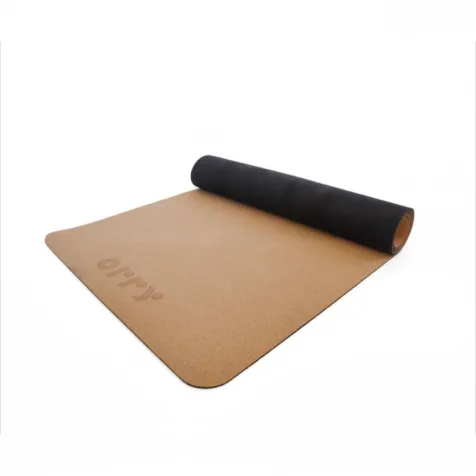 Brown non-slip 4mm thick 183x61cm PU cork yoga mat