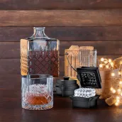 Prism Ice Molds, Premium Large Cube Ice Cube Trays for Whiskey and Cocktails