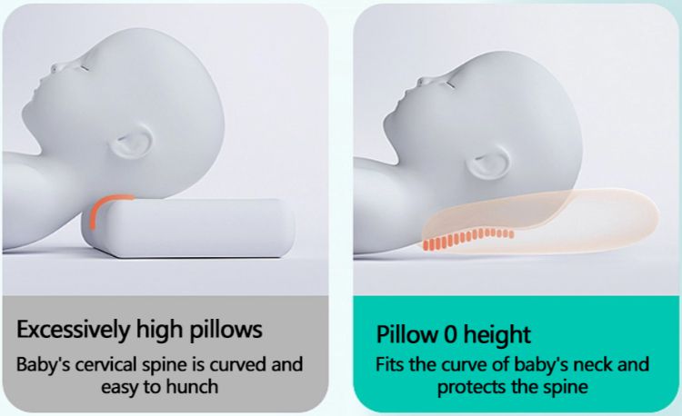 SILIPI Newborn Baby Shaping Silicone Pillow