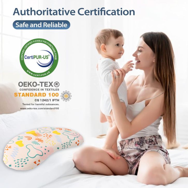 Ergonomic Baby Silicone Breathable Neck Pillow