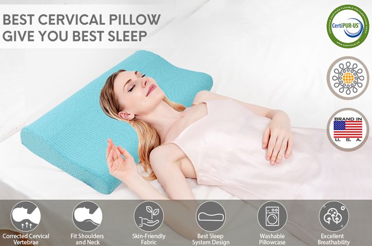 Silicone Foam Pillow Neck Pillow Sleep Pillow