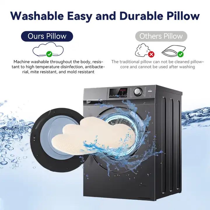 Machine washable baby silicone cloud pillow