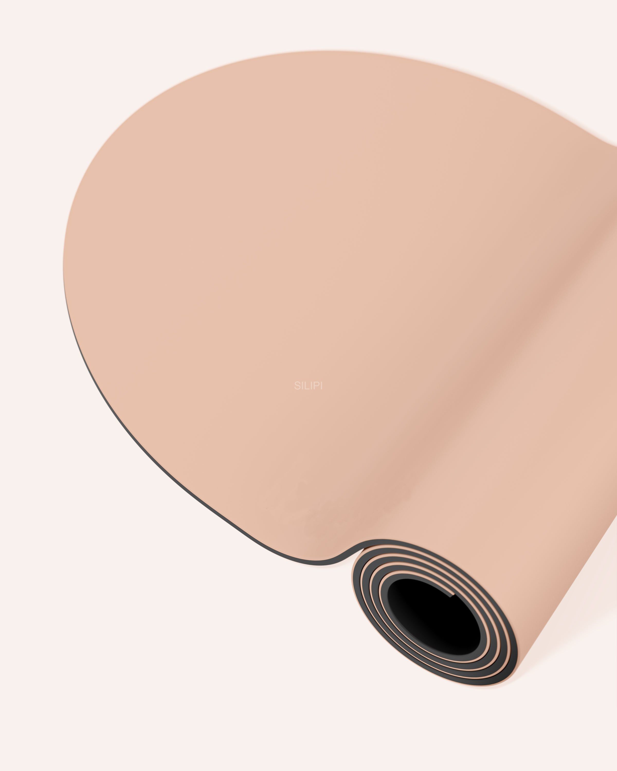 Custom Rounded Top And Bottom Uniquely Shaped Curve Yoga Mat FOR Women