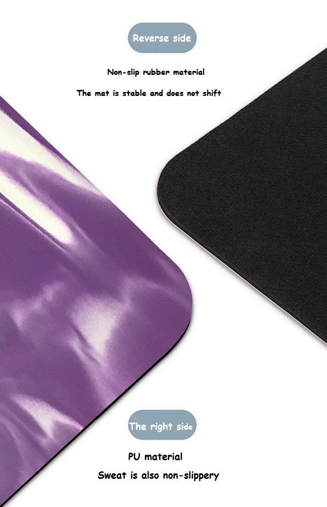 2024 Custom logo 5 mm multi-color environmental protection upgrade non-slip PU natural rubber yoga mat