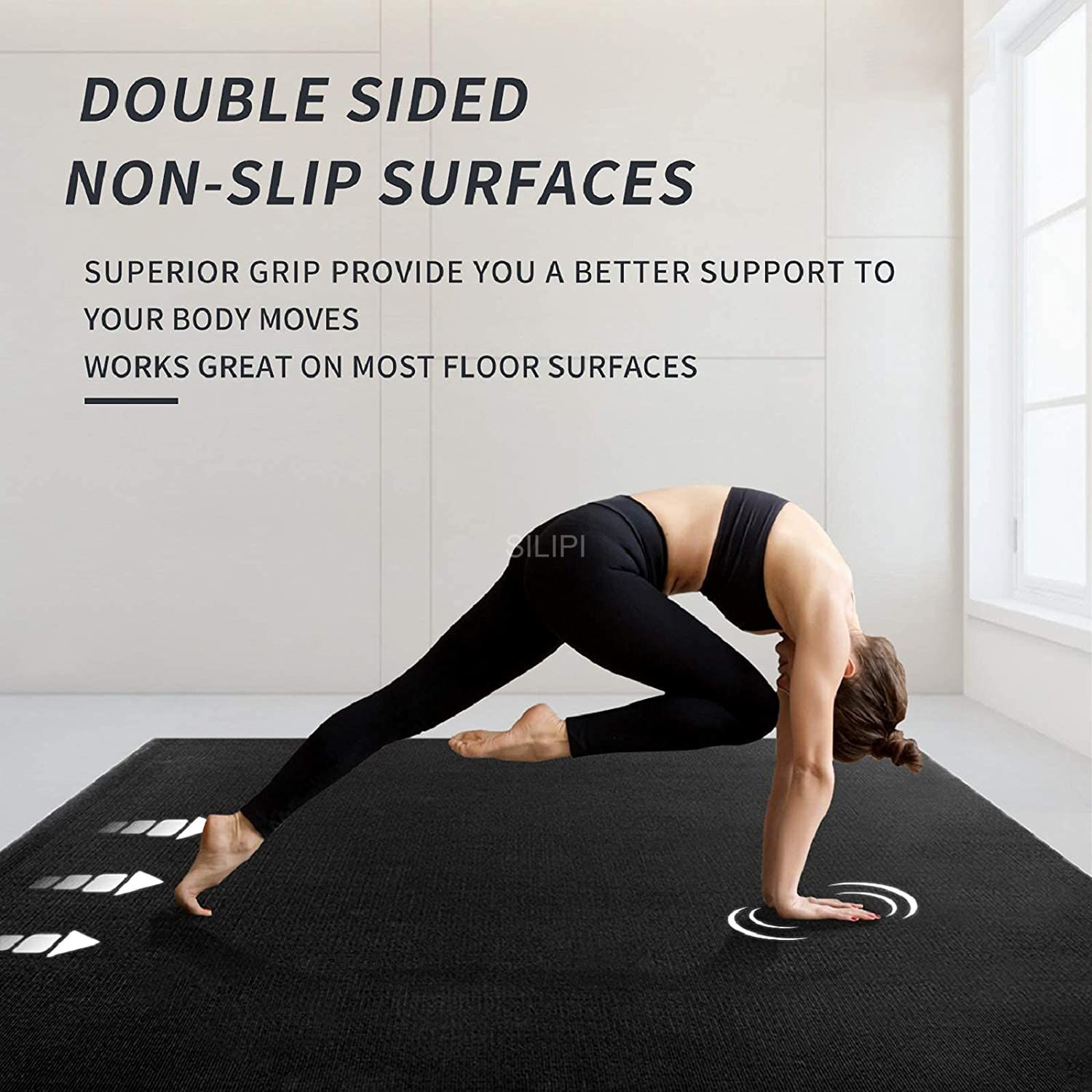 Eco Friendly Extra Wide and Long Exercise Mats for Durable Men and Women