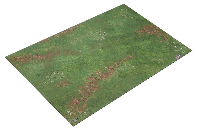 6' x 4' Open Field Grass Terrain Neoprene Tabletop Wargaming Grass Field Battle mat with Carrying Case