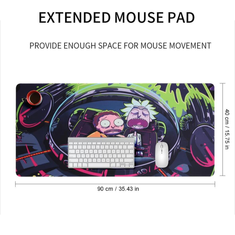 (900 x 400 mm) keyboard mouse pad, special surface for improving accuracy and speed, non-slip rubber base pad