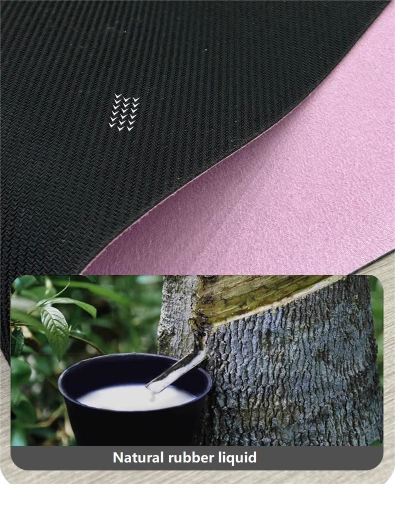 Sweat anti-slip ultra-thin 1.5 mm dance fitness natural rubber yoga mat