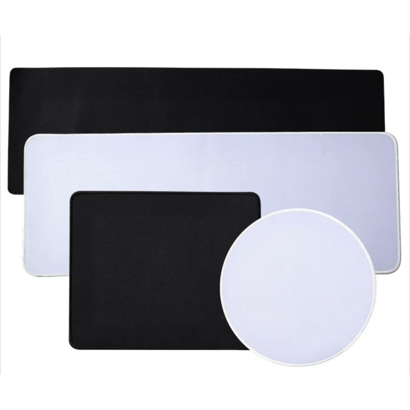 Wholesale office games mouse pad White Black mouse pad custom logo sublimation blank desk mat