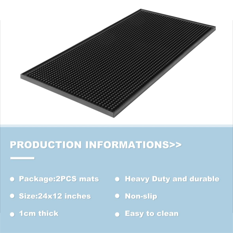 Bar mat PVC rubber tray dry spill mat suitable for KTV bar glass household