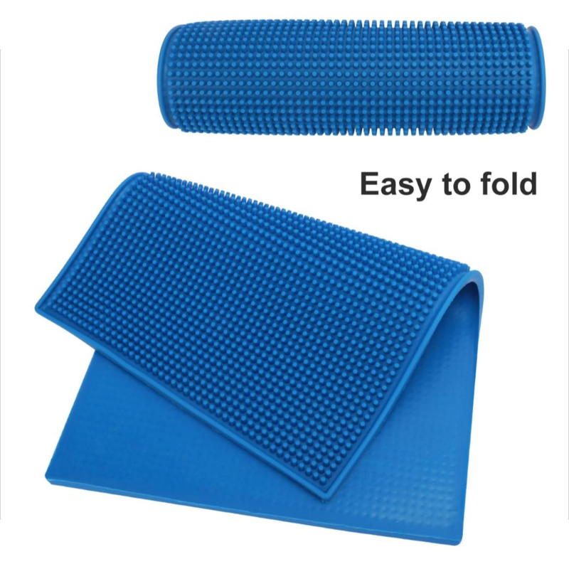 45 cm x 30 cm blue rubber bar mat, stylish and beautiful to meet the needs of every bartender