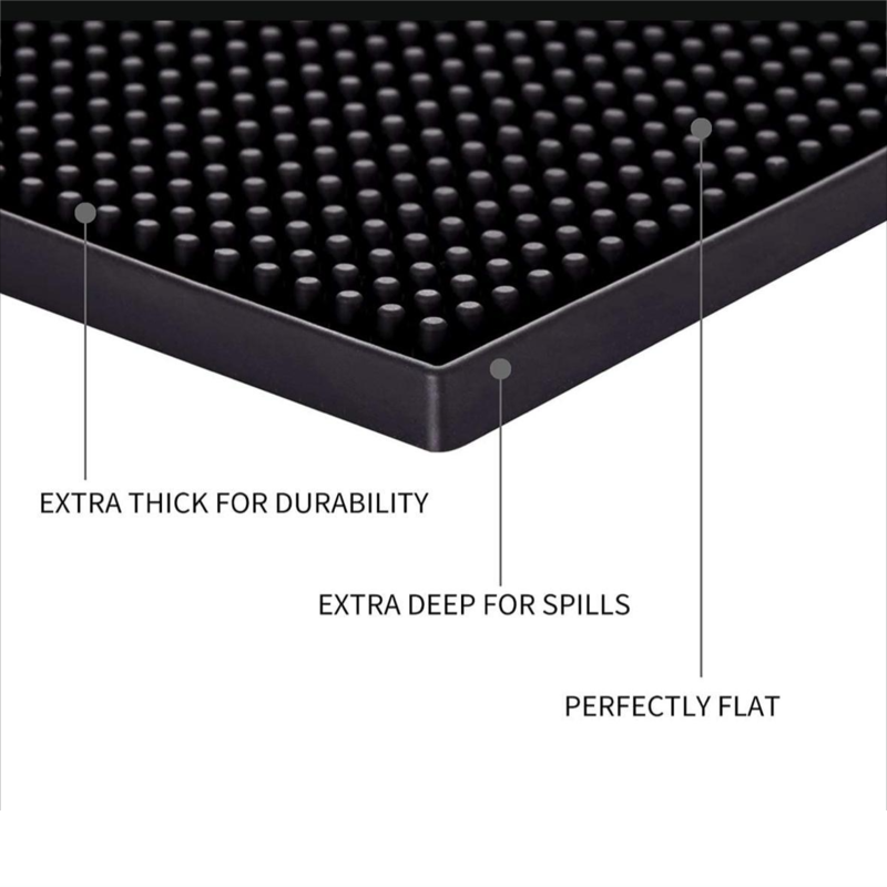 Cocktail and Coffee bar bar mat 15 cm x 30 cm rubber bar spill mat