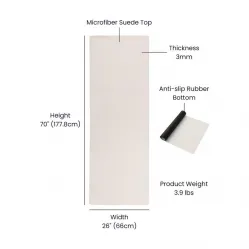 Eco-Friendly Sublimation Suede Yoga Mat - Personalized Design, High-Quality Comfort for Home or Studio