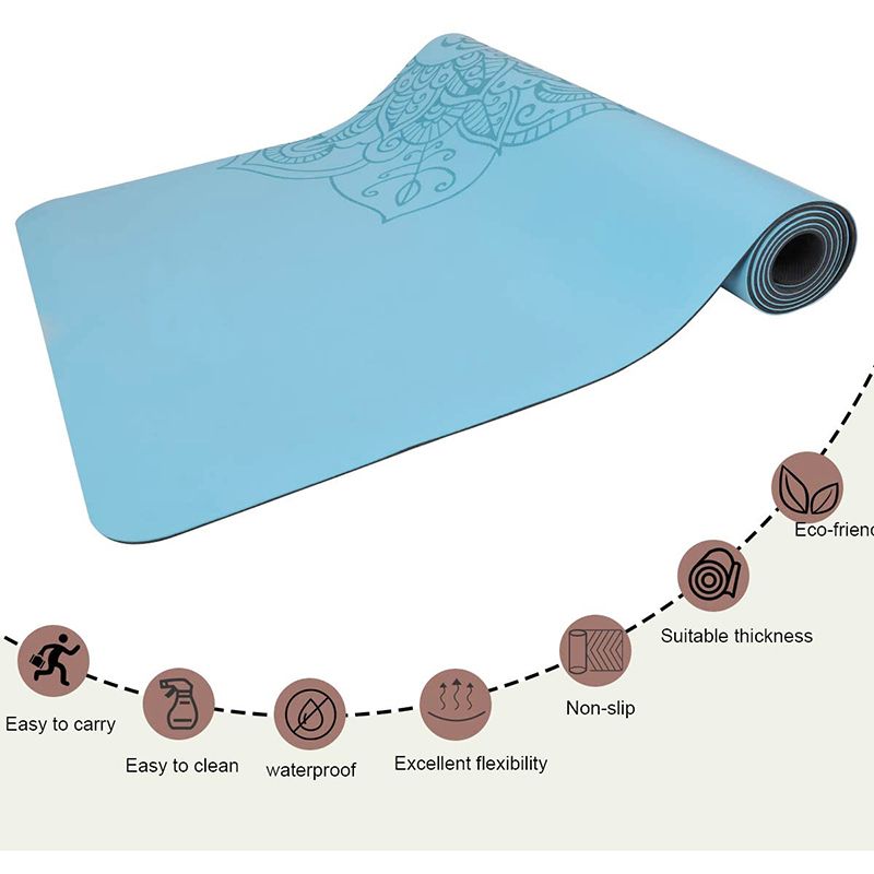 All-Natural Rubber PU Yoga Mat with Eco-Conscious Design for Sustainable Fitness