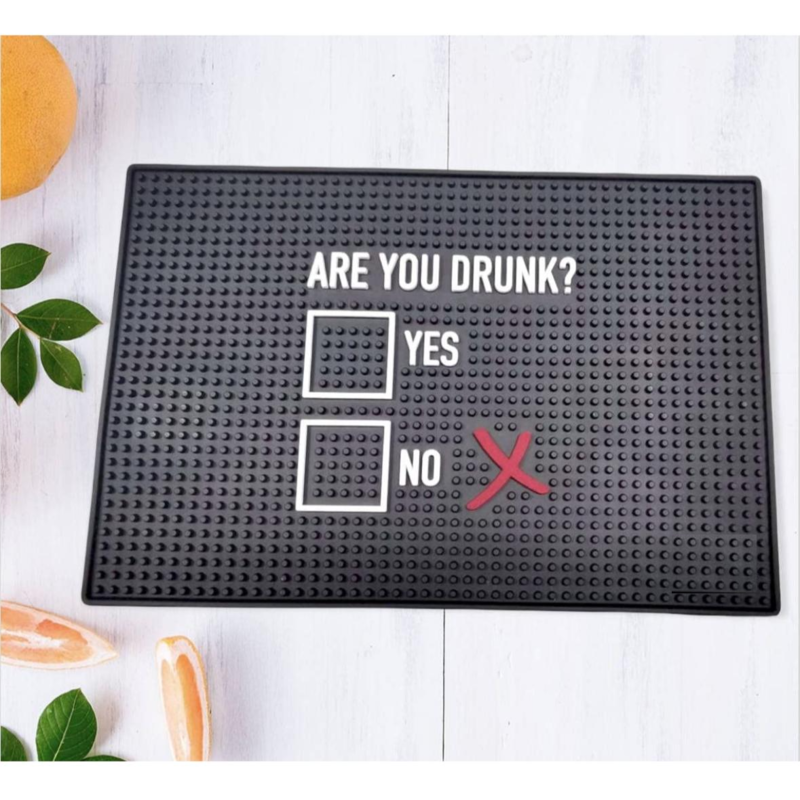 Fun bar Spill mat Home bar decor non-slip durable bar mat