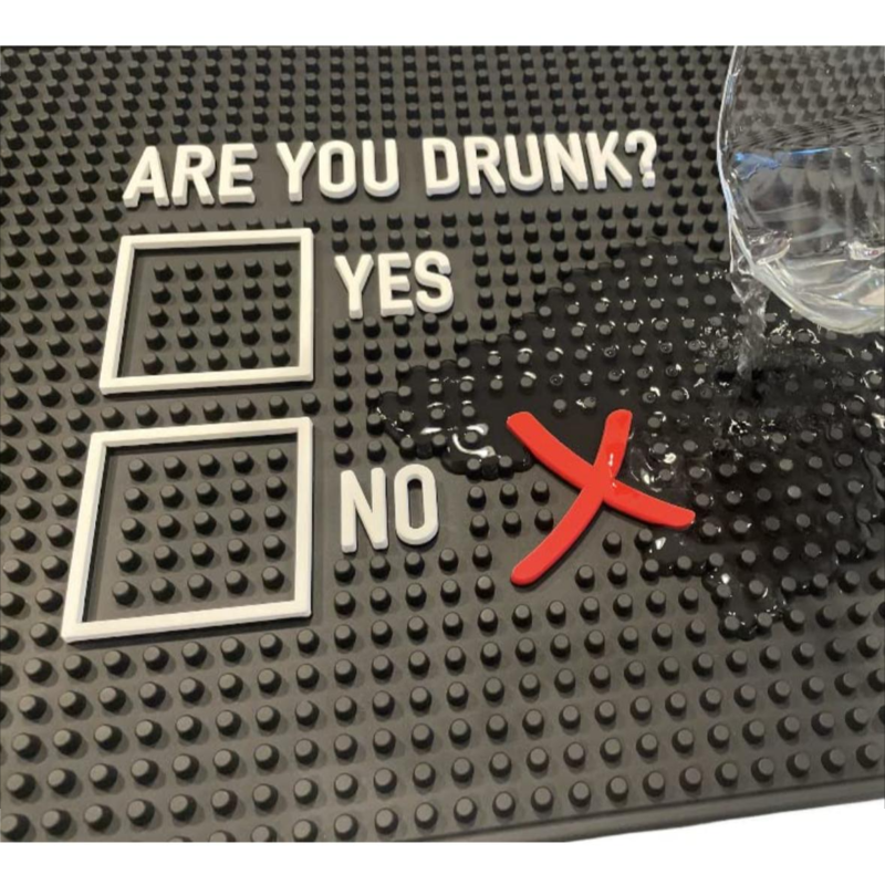 Fun bar Spill mat Home bar decor non-slip durable bar mat