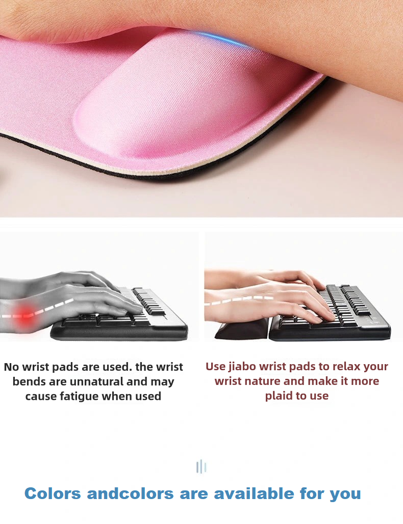 Solid color rubber silicone wrist mouse pad Computer keyboard mouse pad