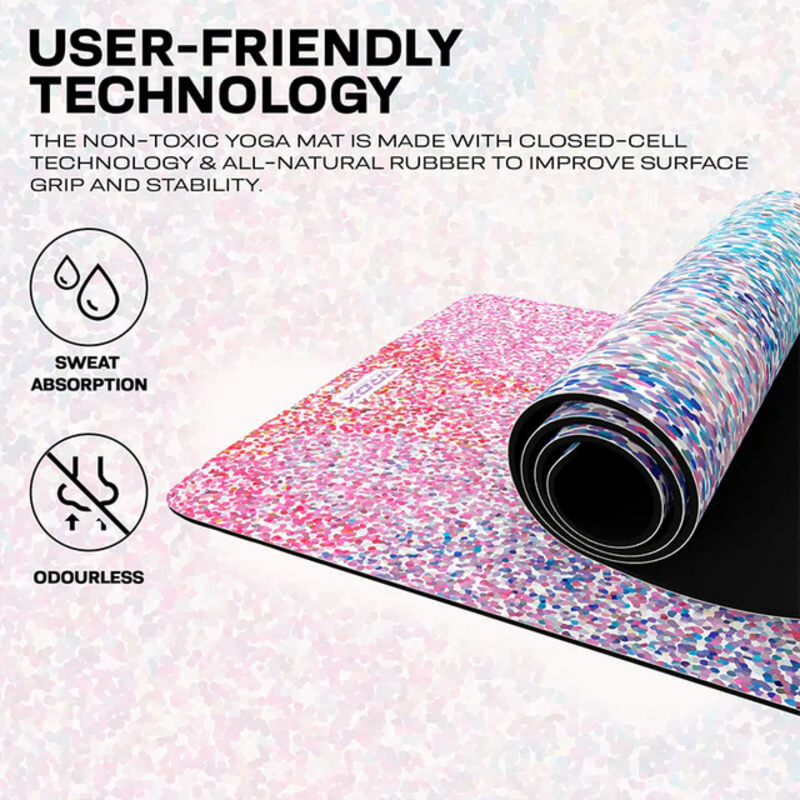 6 mm PU natural rubber yoga mat waterproof material